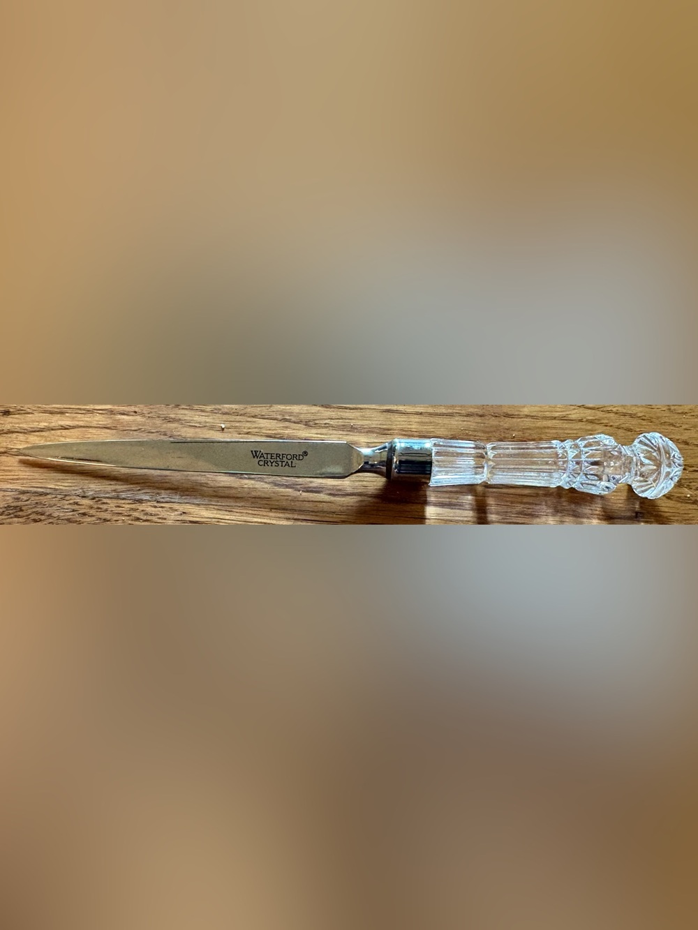 Waterford Crystal Letter Opener, cut-glass Lismore pattern, NWOB